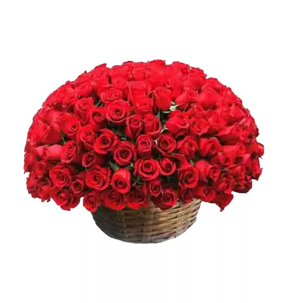 Charming Perfect Surprise Basket of Roses