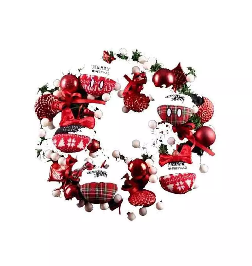 Dazzling Mickey Inspired Christmas Wreath