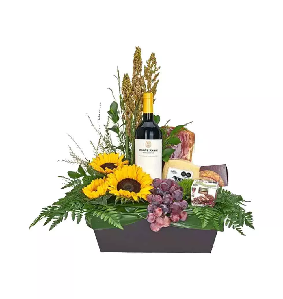 Sunflower Delight Gift Basket
