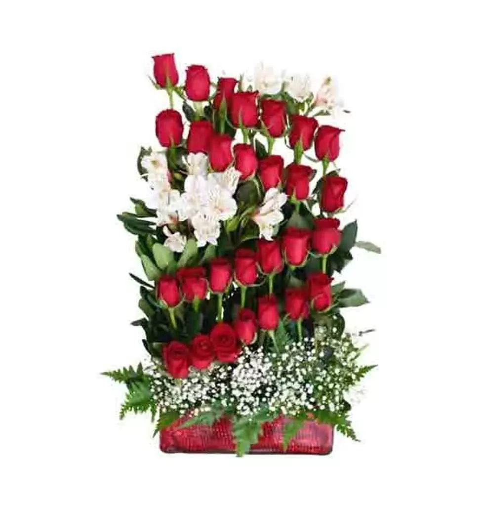 Touching Vintage Chic Bouquet of Premium Roses